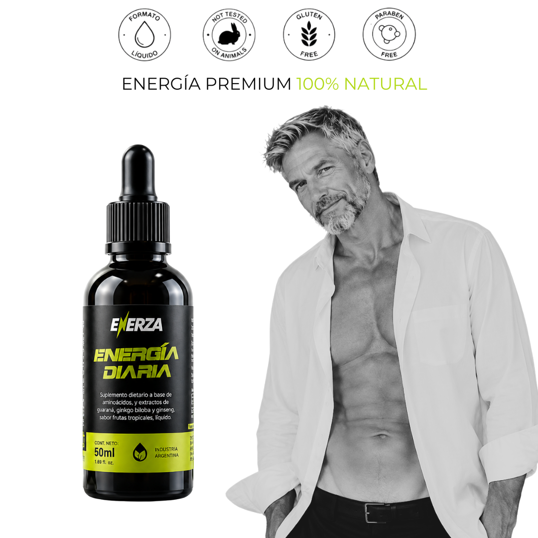 ENERGÍA DIARIA – Suplemento Dietario Líquido para Energía, Enfoque y Rendimiento Diario