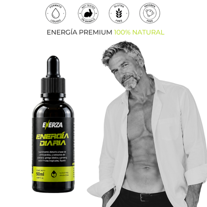 ENERGÍA DIARIA – Suplemento Dietario Líquido para Energía, Enfoque y Rendimiento Diario